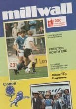 Millwall v Preston North End  10-Nov-1984