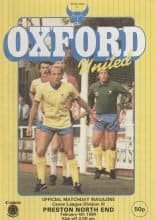 Oxford United v Preston North End  04-Feb-1984