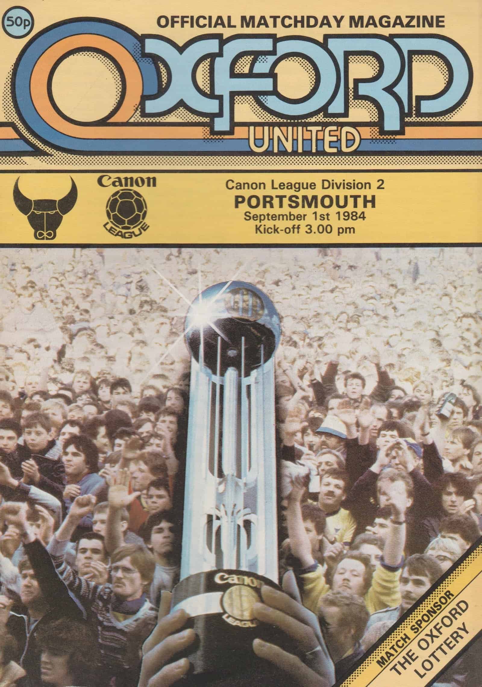 Oxford United v Portsmouth 01-Sep-1984