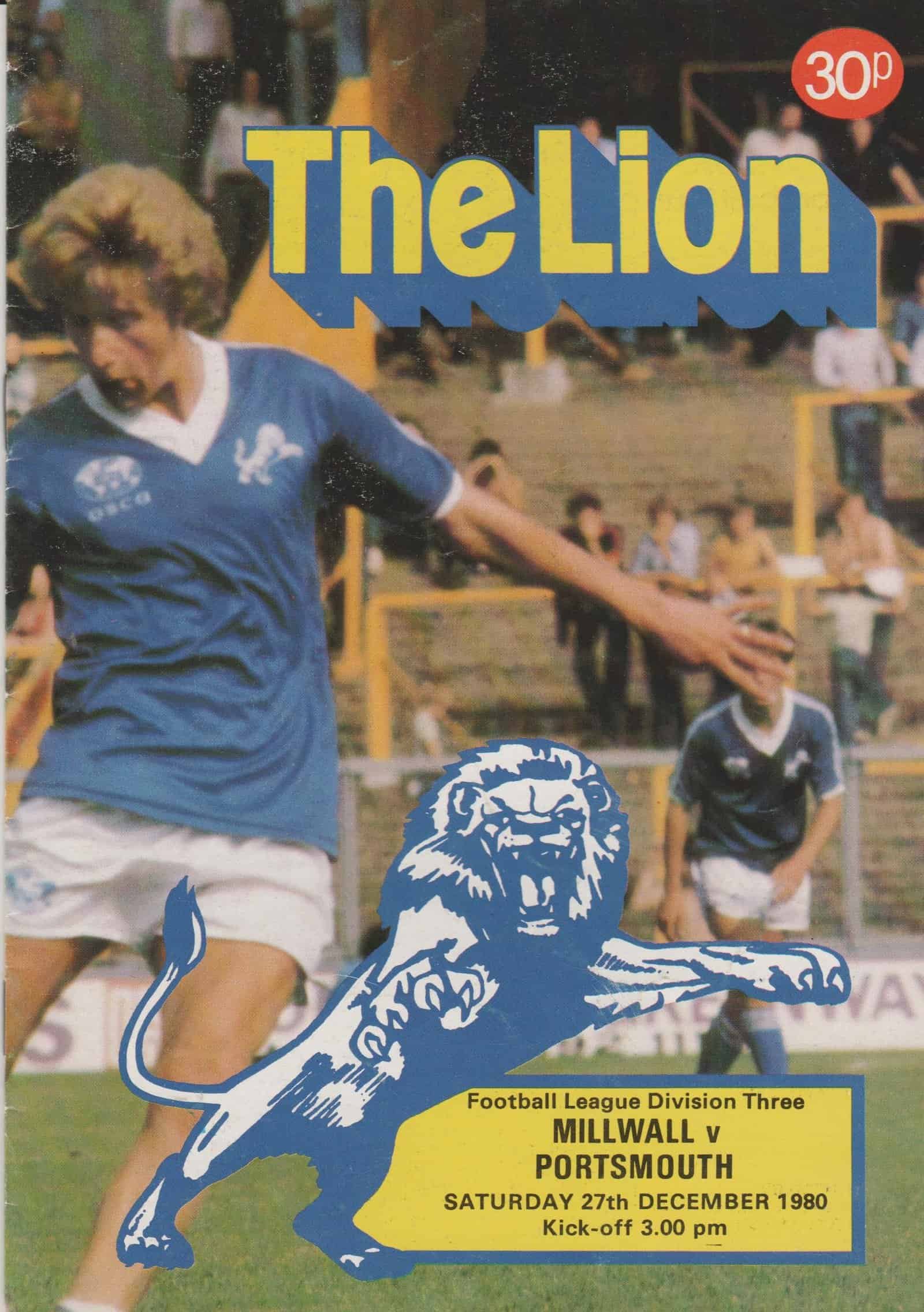 Millwall v Portsmouth 27-Dec-1980