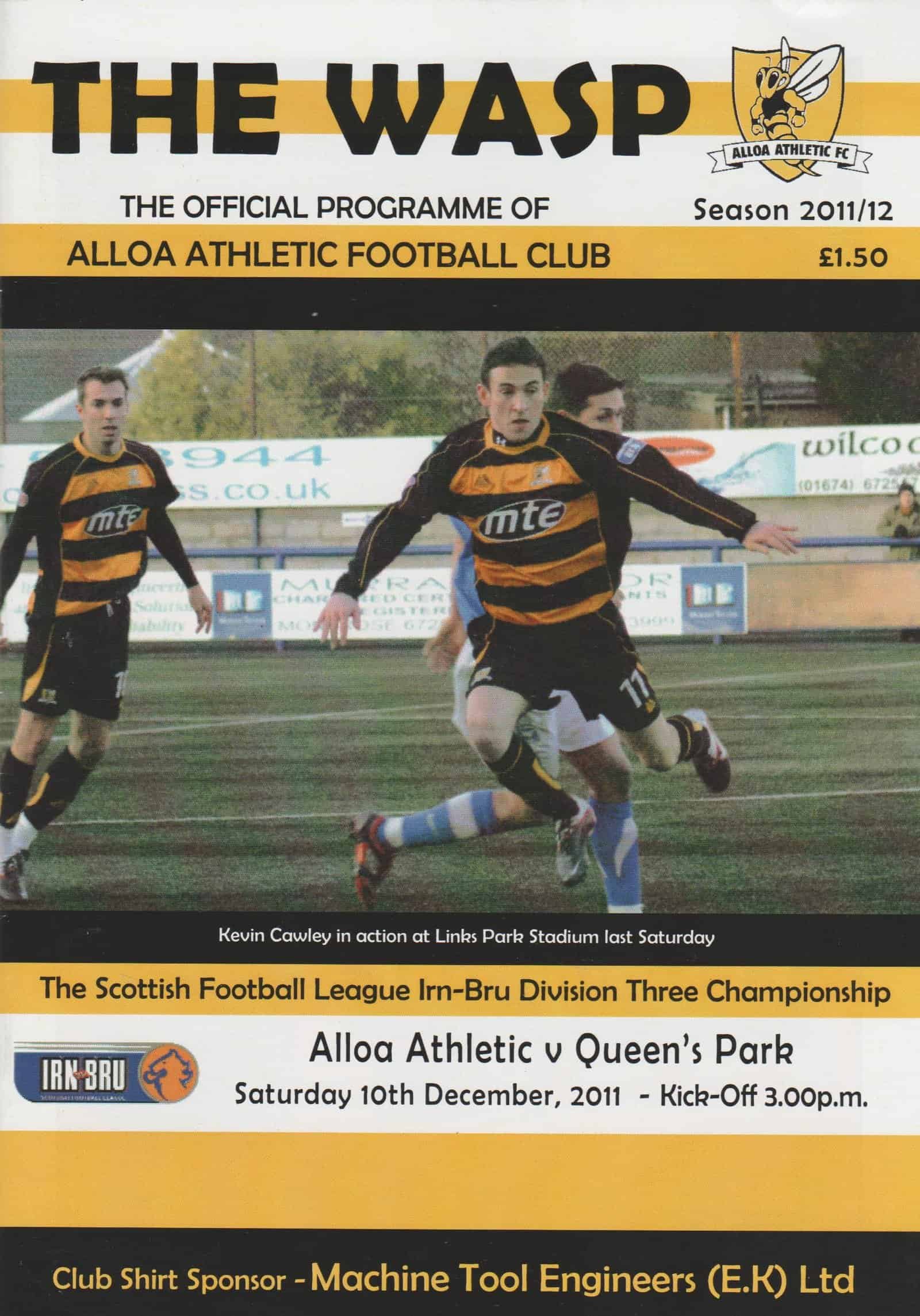 Alloa Athletic v Queen's Park 10-Dec-2011