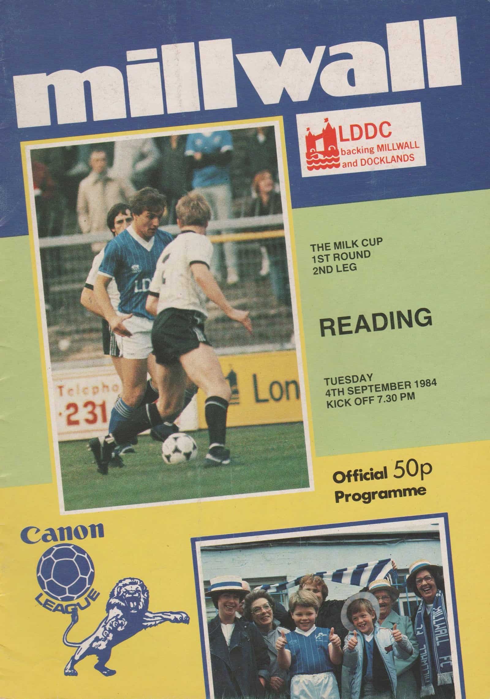 Millwall v Reading  04-Sep-1984