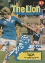 Millwall v Reading 08-Mar-1981
