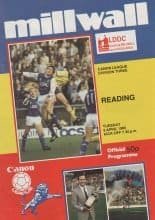 Millwall v Reading  09-Apr-1985
