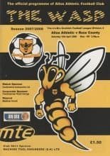 Alloa Athletic v Ross County  12-Apr-2008