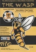 Alloa Athletic v Ross County  08-Dec-2007