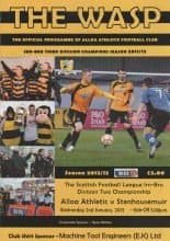 Alloa Athletic v Stenhousemuir  02-Jan-2013