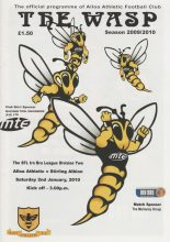 Alloa Athletic v Stirling Albion  02-Jan-2010
