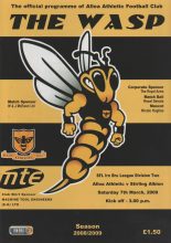 Alloa Athletic v Stirling Albion  07-Mar-2009