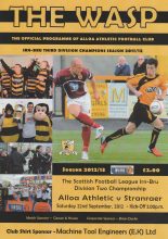 Alloa Athletic v Stranraer  22-Sep-2012