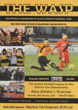 Alloa Athletic v Stranraer  26-Jan-2013