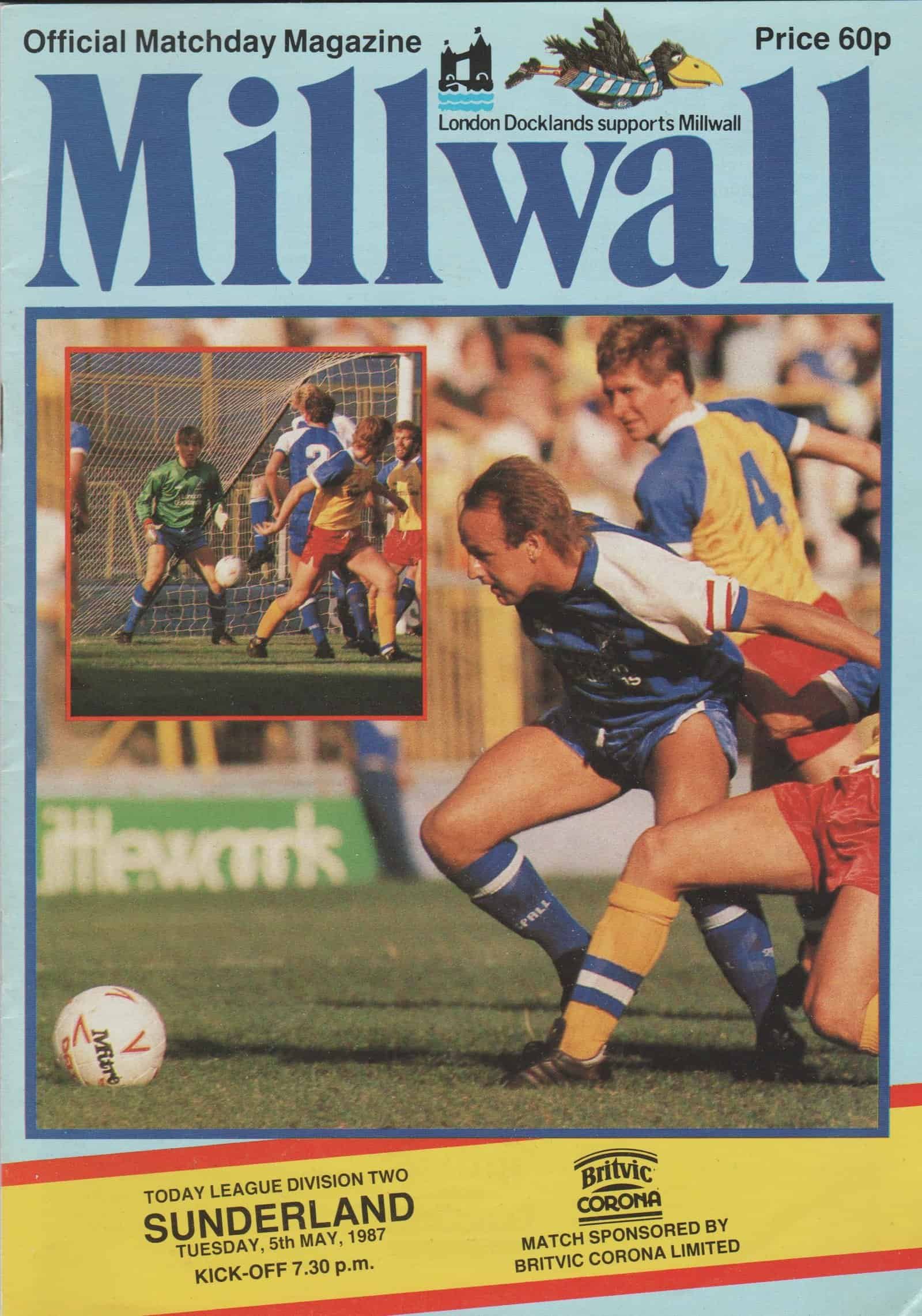 Millwall v Sunderland 05-May-1987