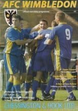 AFC Wimbledon v Chessington & Hook United 24-Sep-2003