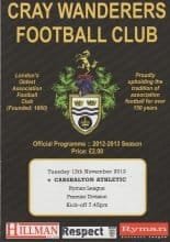 Cray Wanderers v Carshalton Athletic  13-Nov-2012