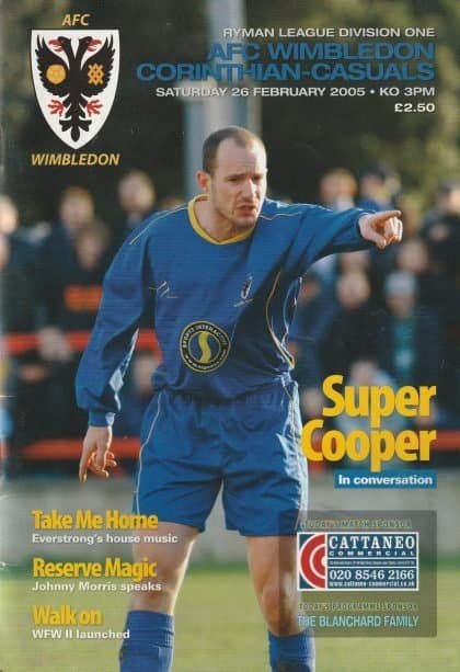 AFC Wimbledon v Corinthian Casuals  26-Feb-2005