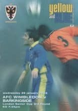 AFC Wimbledon v Barkingside  29-Jan-2003