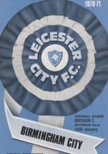 Leicester City v Birmingham City   16-Jan-1971
