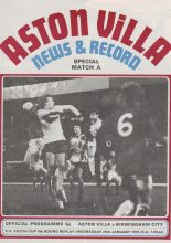 Aston Villa v Birmingham City 26-Jan-1972