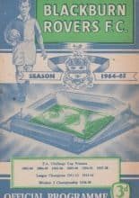 Blackburn Rovers v Blackpool 02-Sep-1964