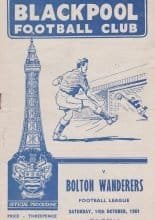 Blackpool v Bolton Wanderers 14-Oct-1961