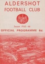 Aldershot v AFC Bournemouth  08-Sep-1965
