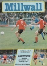 Millwall v Brentford 28-Dec-1981
