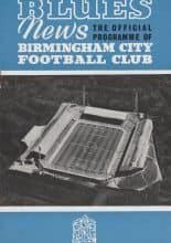 Birmingham City v Leicester City 26-Nov-1960