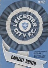Leicester City v Carlisle United  29-Aug-1970
