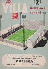 Aston Villa v Chelsea 31-Jan-1959
