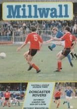Millwall v Doncaster Rovers  06-Mar-1982