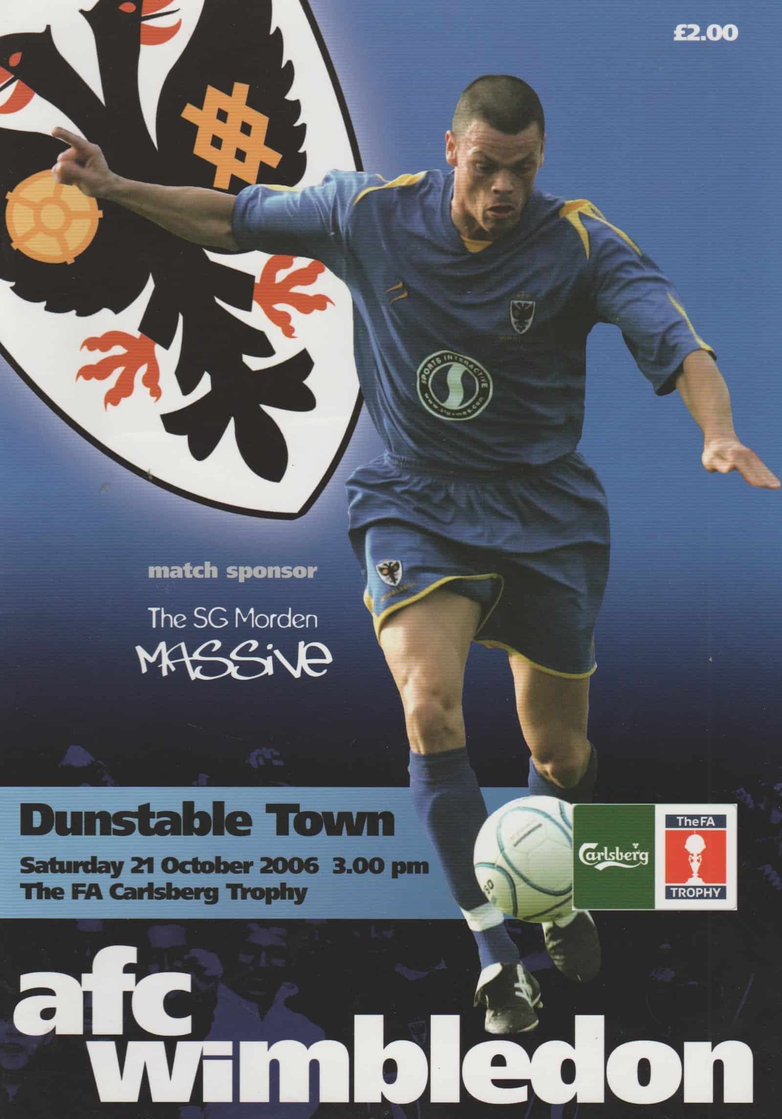 AFC Wimbledon v Dunstable Town  21-Oct-2006