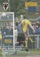 AFC Wimbledon v Farnham 15-Mar-2003
