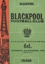 Blackpool v Fulham 03-Dec-1966