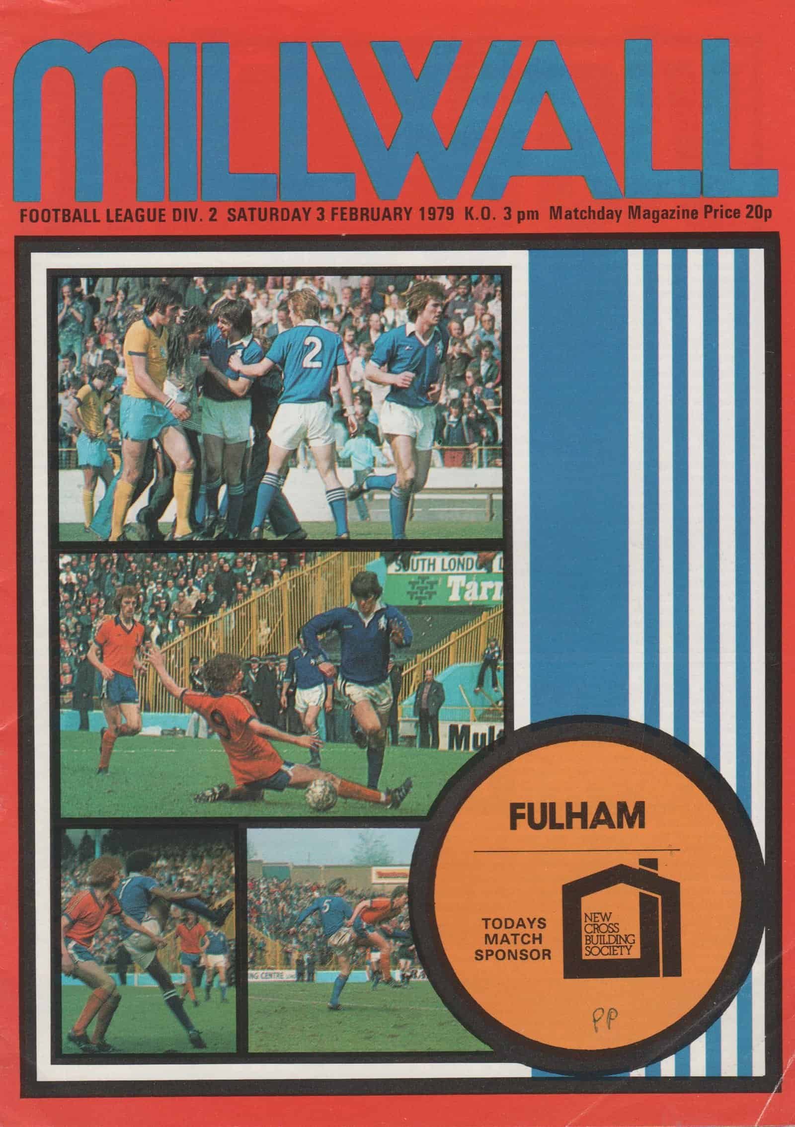 Millwall v Fulham 03-Feb-1979