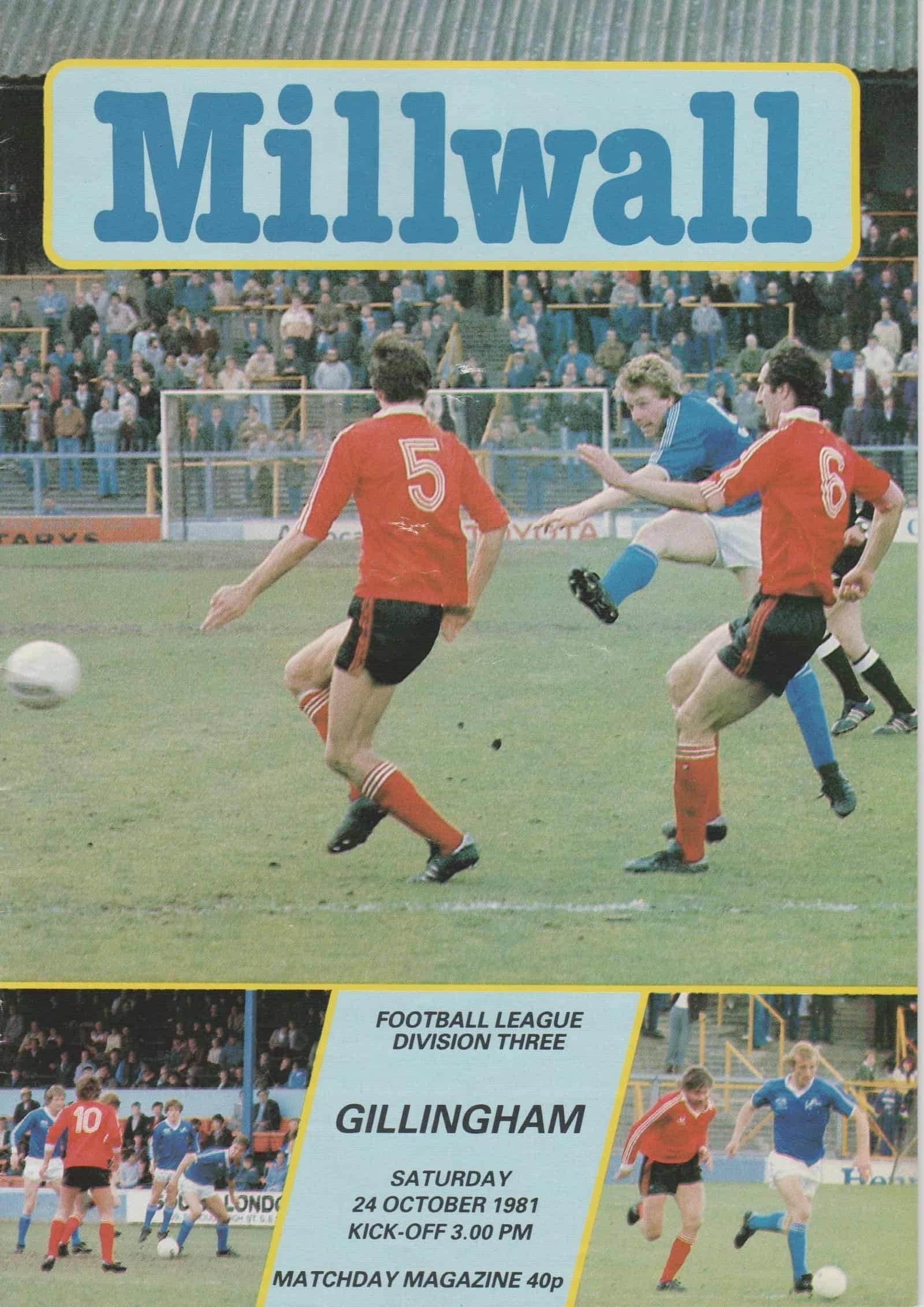 Millwall v Gillingham  26-Oct-1981