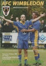 AFC Wimbledon v Godalming & Guildford 29-Oct-2003