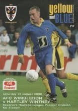 AFC Wimbledon v Hartney Wintney  31-Aug-2002