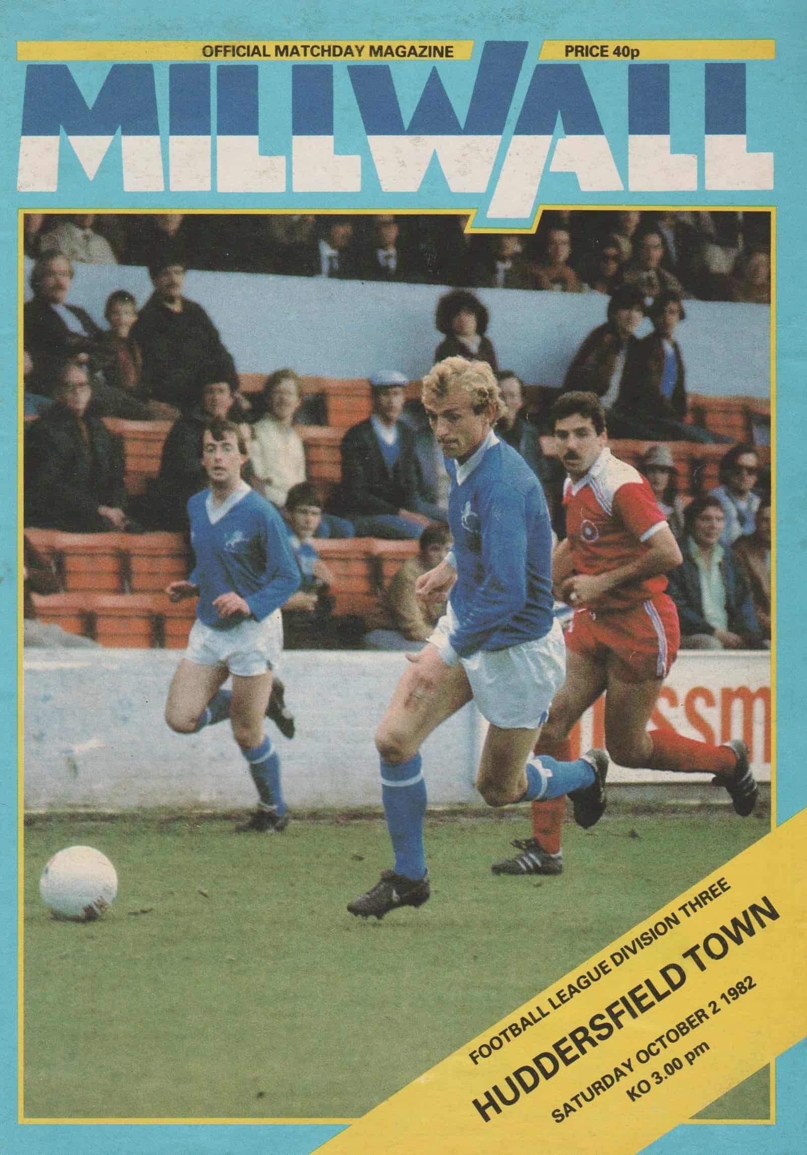 Millwall v Huddersfield Town 02-Oct-1982