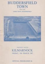 Huddersfield Town v Kilmarnock 10-Mar-1967