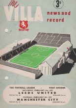 Aston Villa v Manchester City 04-Feb-1957