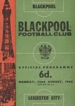 Blackpool v Leicester City 22-Aug-1966