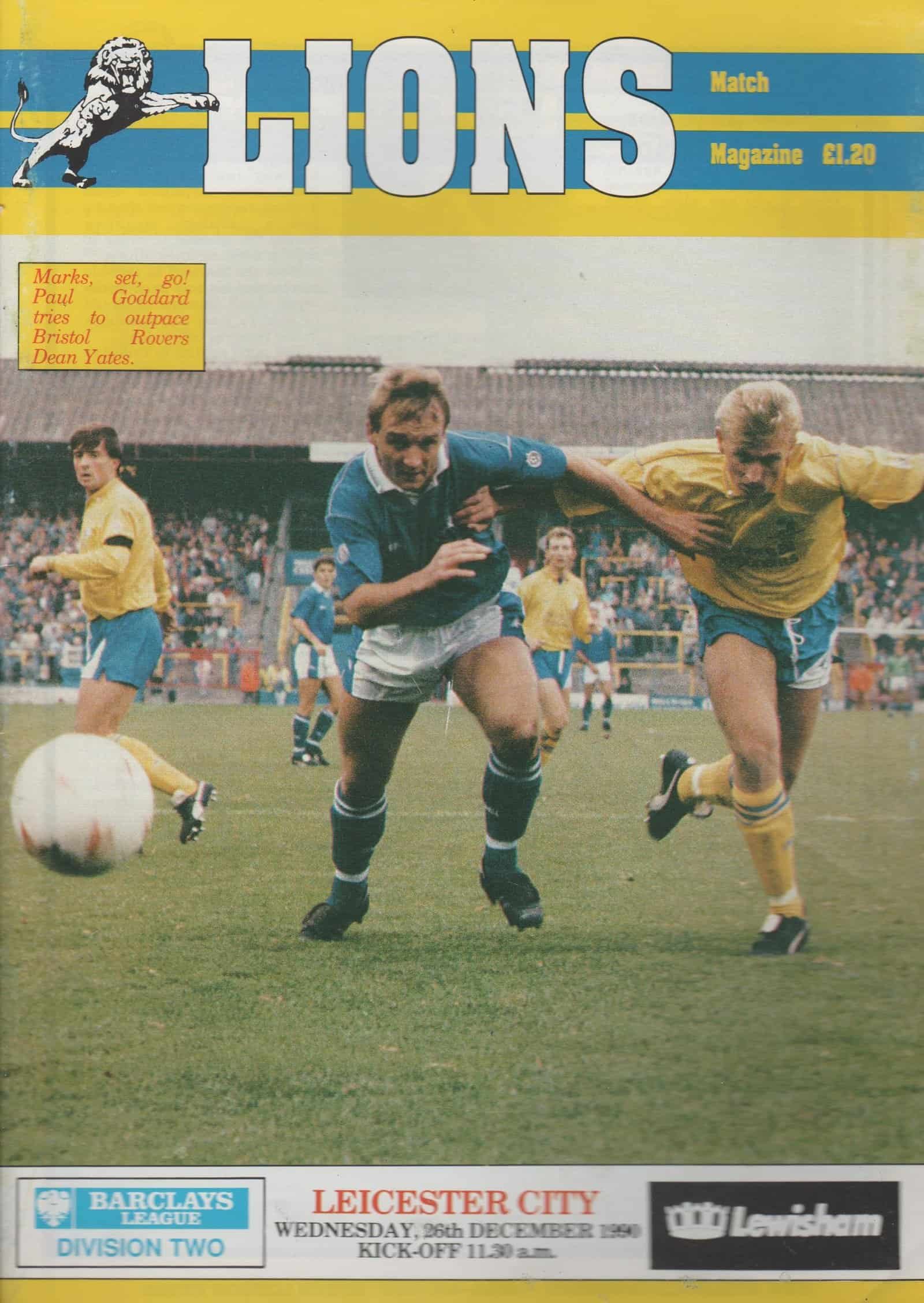 Millwall v Leicester City 26-Dec-1990