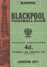 Blackpool v Leicester City 13-Feb-1965