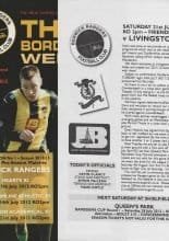 Berwick Rangers v Livingston XI  21-Jul-2012