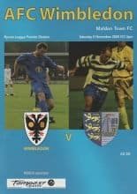 AFC Wimbledon v Maldon Town  05-Nov-2005