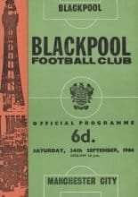 Blackpool v Manchester City  24-Sep-1966