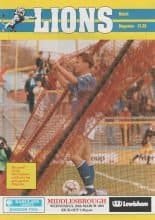 Millwall v Middlesbrough  20-Mar-1991