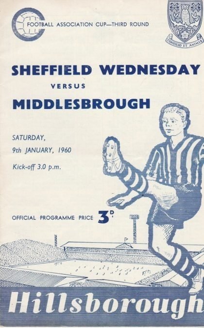 Sheffield Wednesday v Middlesbrough  09-Jan-1960