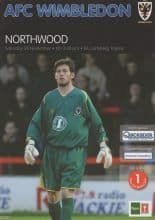 AFC Wimbledon v Northwood  24-Nov-2007
