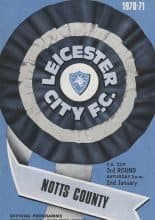 Leicester City v Notts County  02-Jan-1971